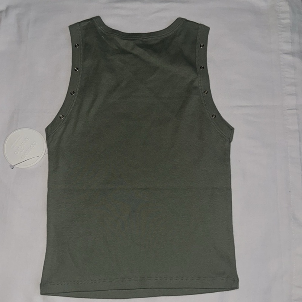 Women's Sleeveless Olive Top
